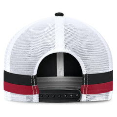 Atlanta Falcons Fundamentals Side Stripe Trucker Adjustable Hat Black/White - Fanatics
