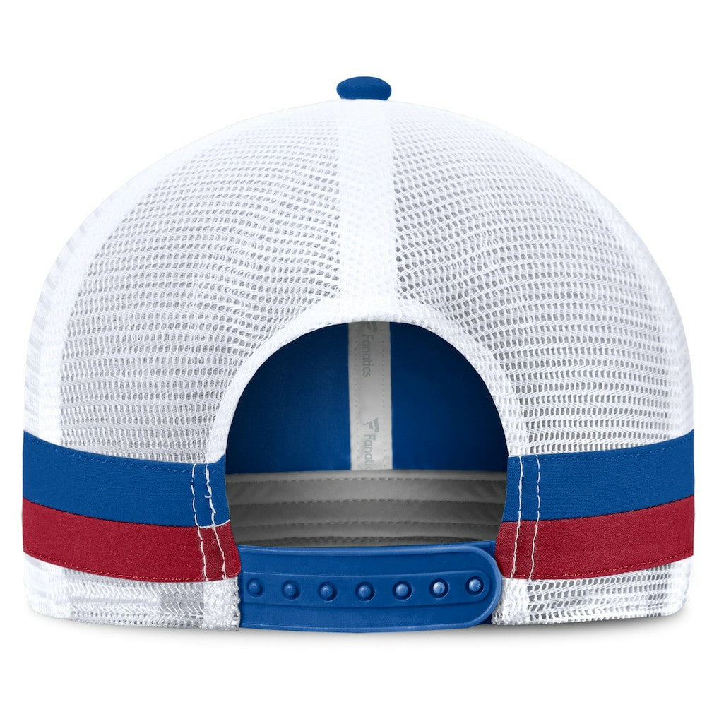 New York Giants Fundamentals Side Stripe Trucker Adjustable Hat Royal/White - Fanatics