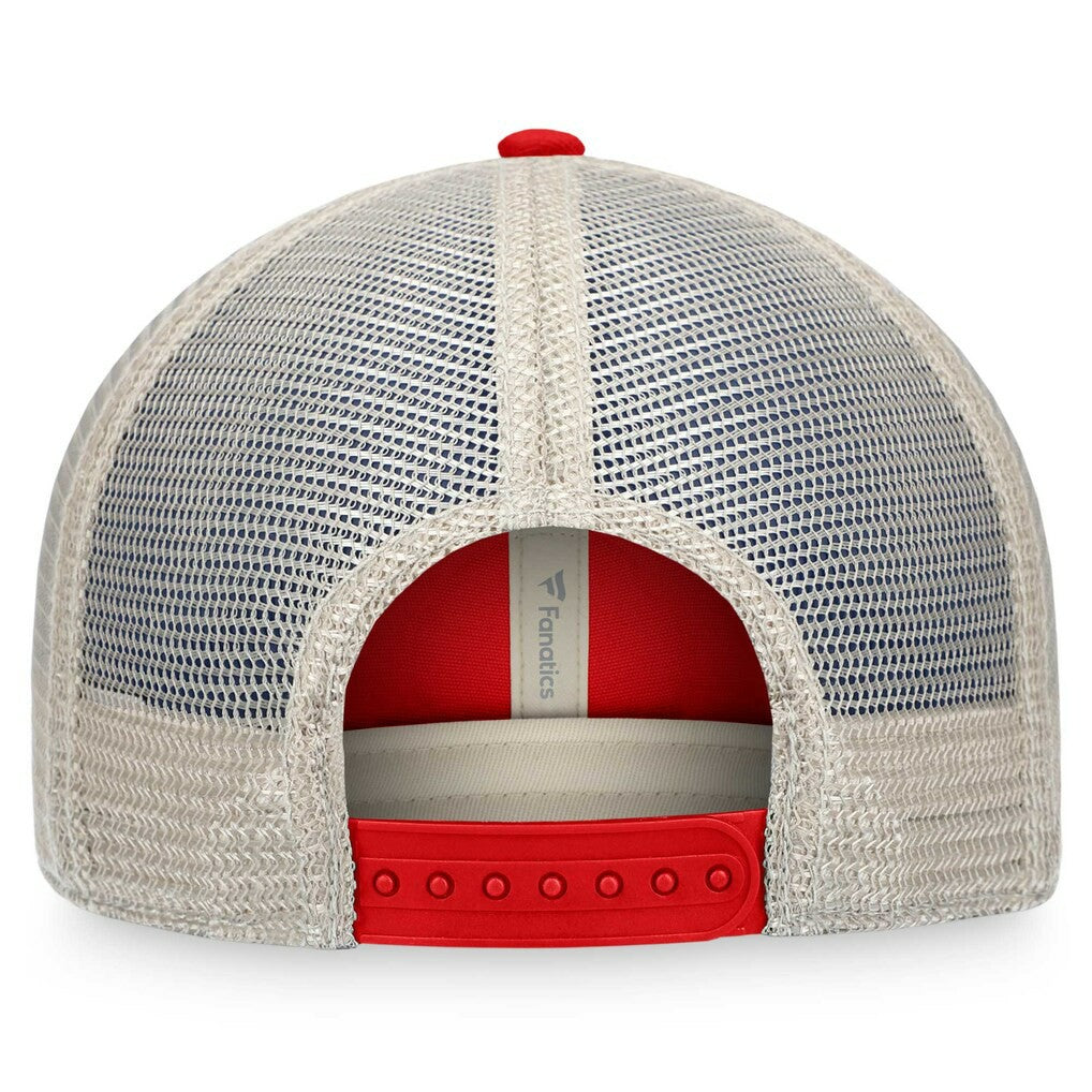 Tampa Bay Buccaneers Heritage Patch Trucker Adjustable Hat Red/Natural - Fanatics