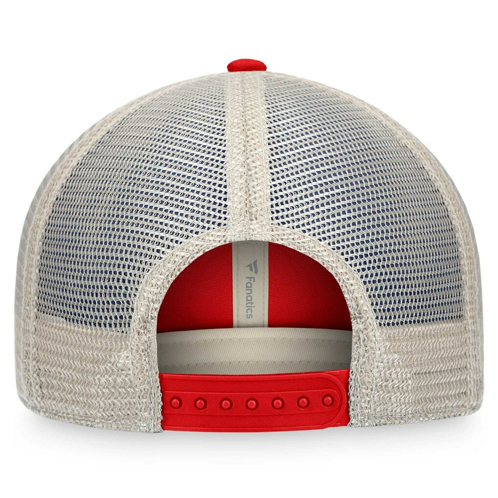 Tampa Bay Buccaneers Heritage Patch Trucker Adjustable Hat Red/Natural - Fanatics
