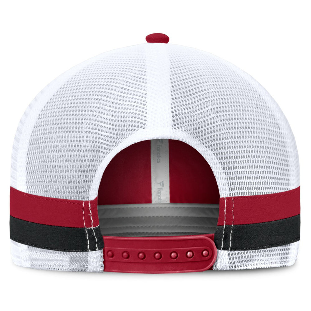 Tampa Bay Buccaneers Fundamentals Side Stripe Trucker Adjustable Hat Red/White - Fanatics