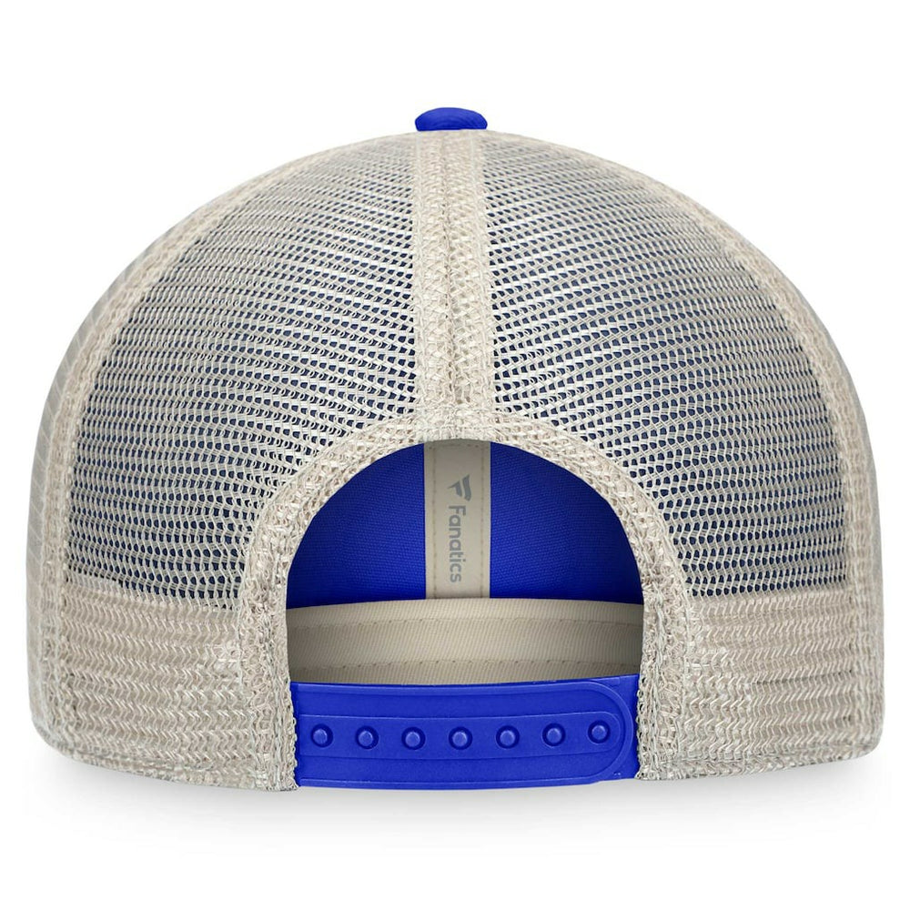 Los Angeles Rams Heritage Trucker Adjustable Hat Royal/Natural - Fanatics