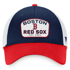 Boston Red Sox Fanatics Two-Tone Patch Trucker Adjustable Hat for sale