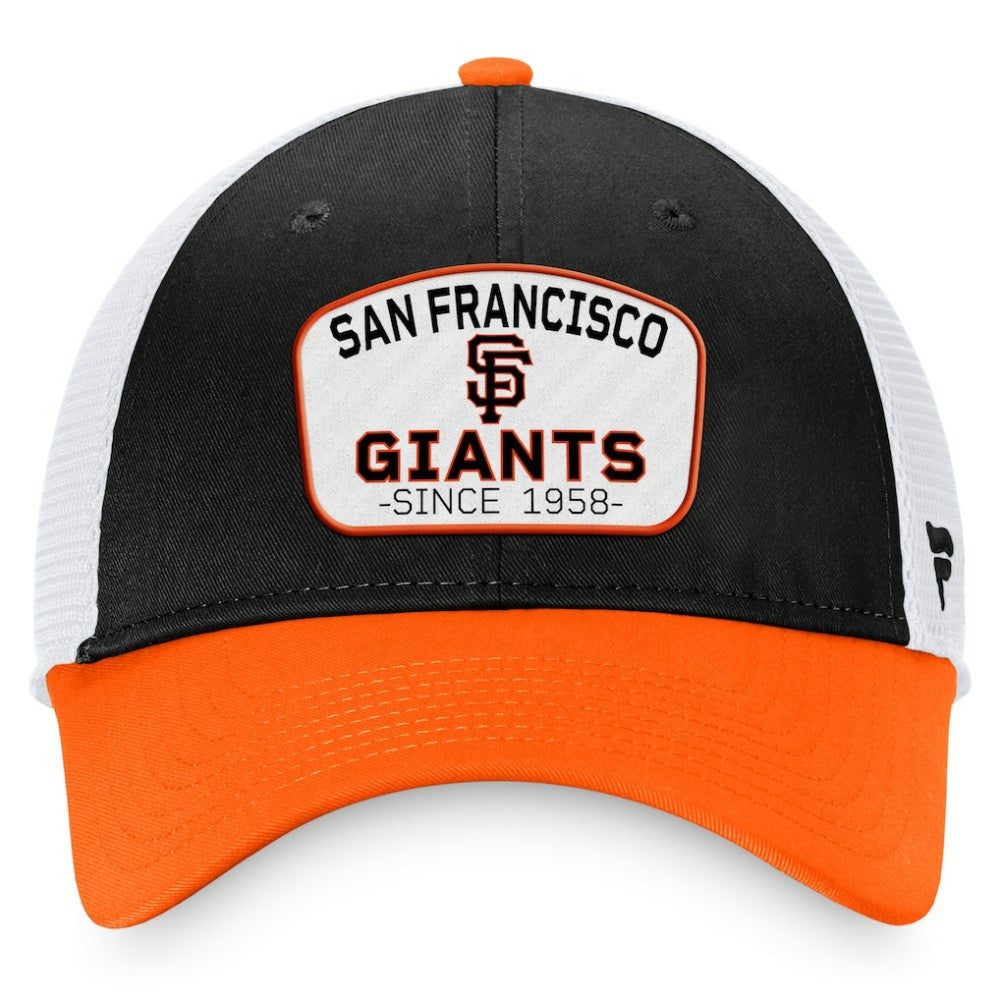 San Francisco Giants Fanatics Two-Tone Patch Trucker Adjustable Hat discount