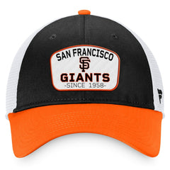 San Francisco Giants Fanatics Two-Tone Patch Trucker Adjustable Hat discount