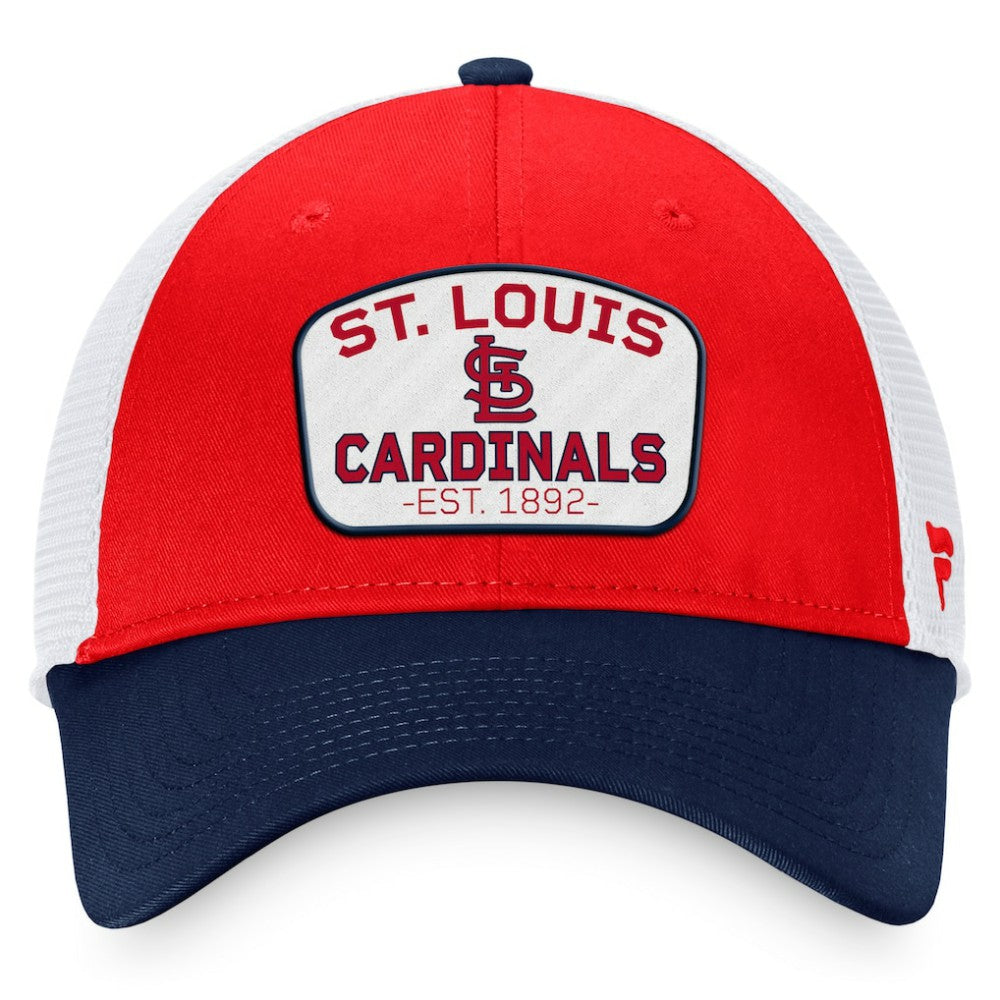 St. Louis Cardinals Fanatics Two-Tone Patch Trucker Adjustable Hat Sale