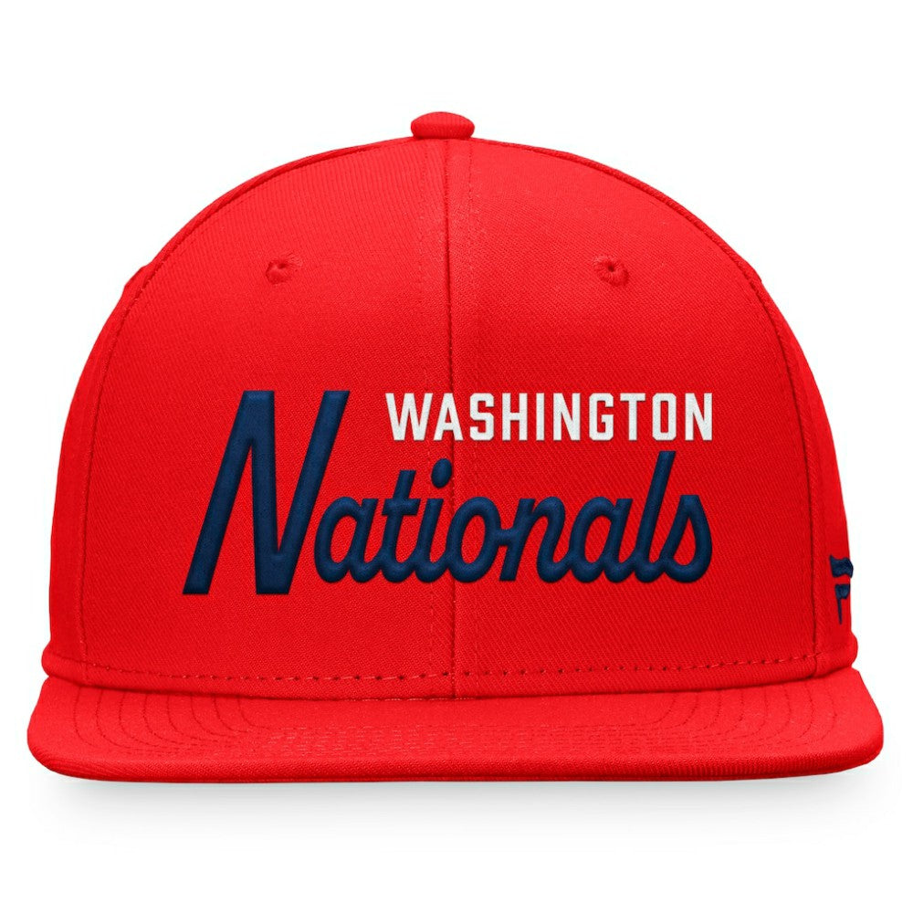Washington Nationals Fanatics Script Snapback Hat Sale