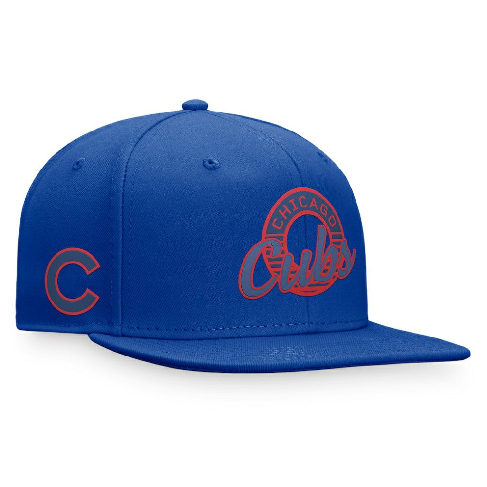 Chicago Cubs Fanatics Circle Script Snapback Hat Clearance