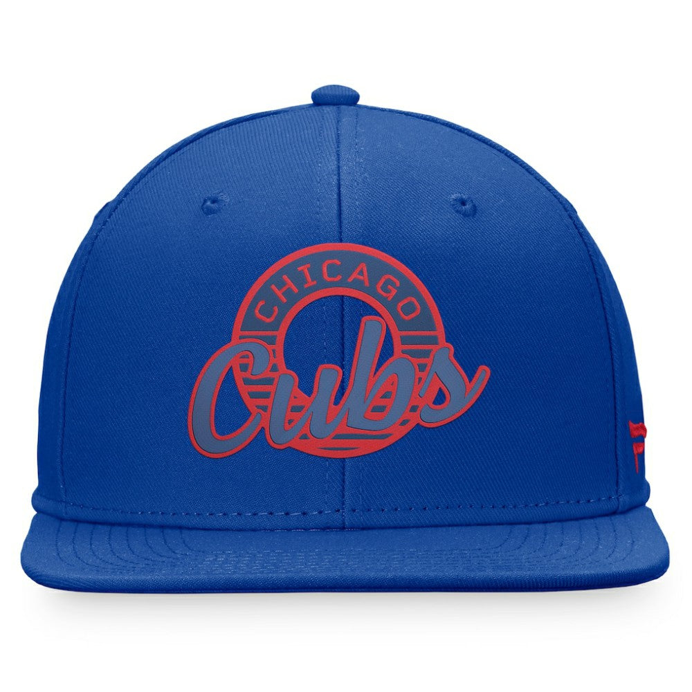 Chicago Cubs Fanatics Circle Script Snapback Hat Clearance