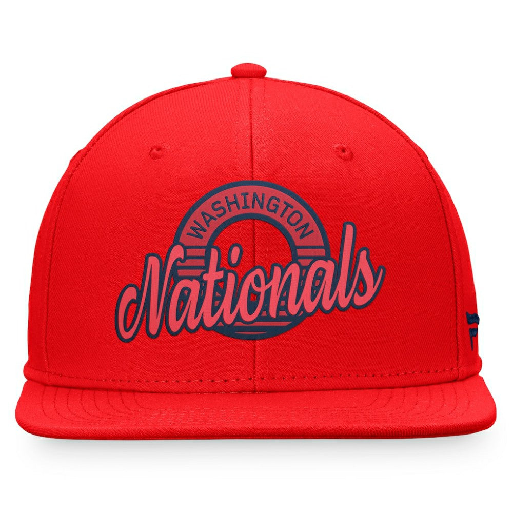 Washington Nationals Fanatics Circle Script Snapback Hat Online