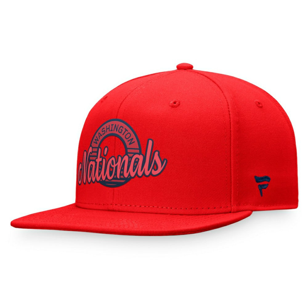 Washington Nationals Fanatics Circle Script Snapback Hat Online