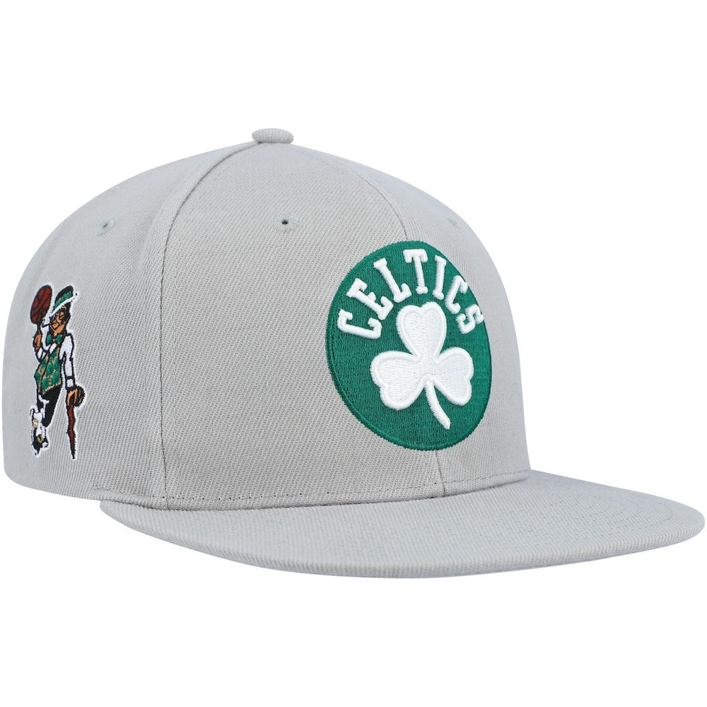 Mitchell & Ness - Boston Celtics Side Core 2.0 Snapback Hat - Gray