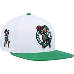 Mitchell & Ness - Boston Celtics Side Core 2.0 Snapback Hat - White/Green
