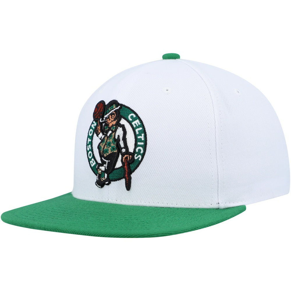 Mitchell & Ness - Boston Celtics Side Core 2.0 Snapback Hat - White/Green