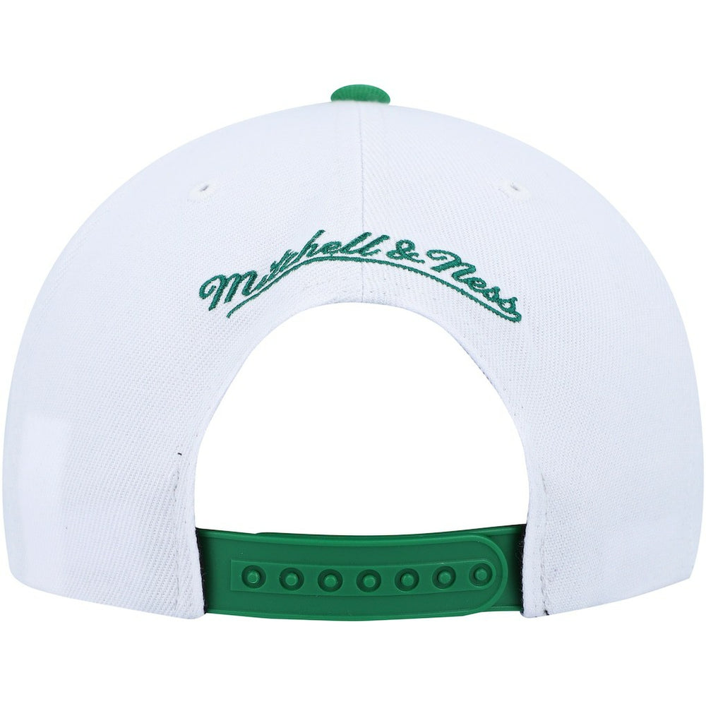 Mitchell & Ness - Boston Celtics Side Core 2.0 Snapback Hat - White/Green