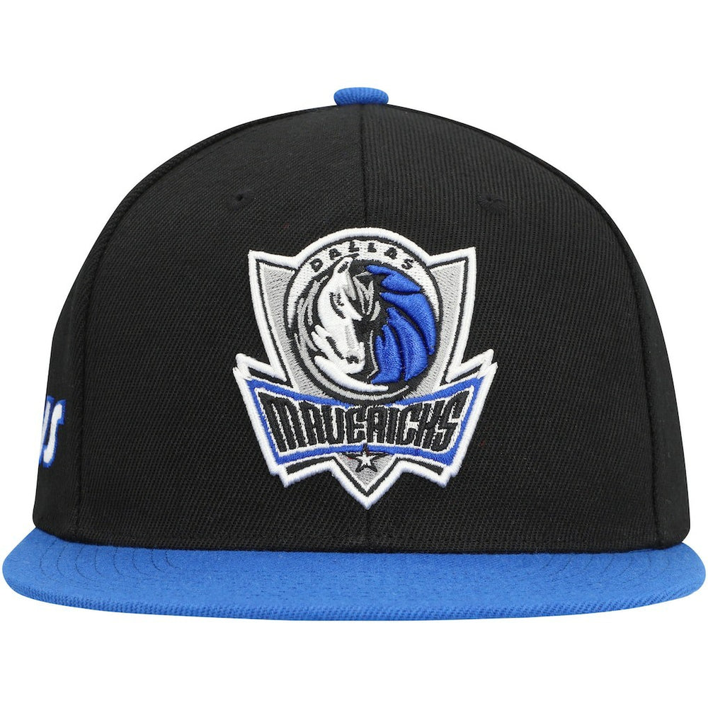 Mitchell & Ness - Dallas Mavericks Side Core 2.0 Snapback Hat - Black/Royal