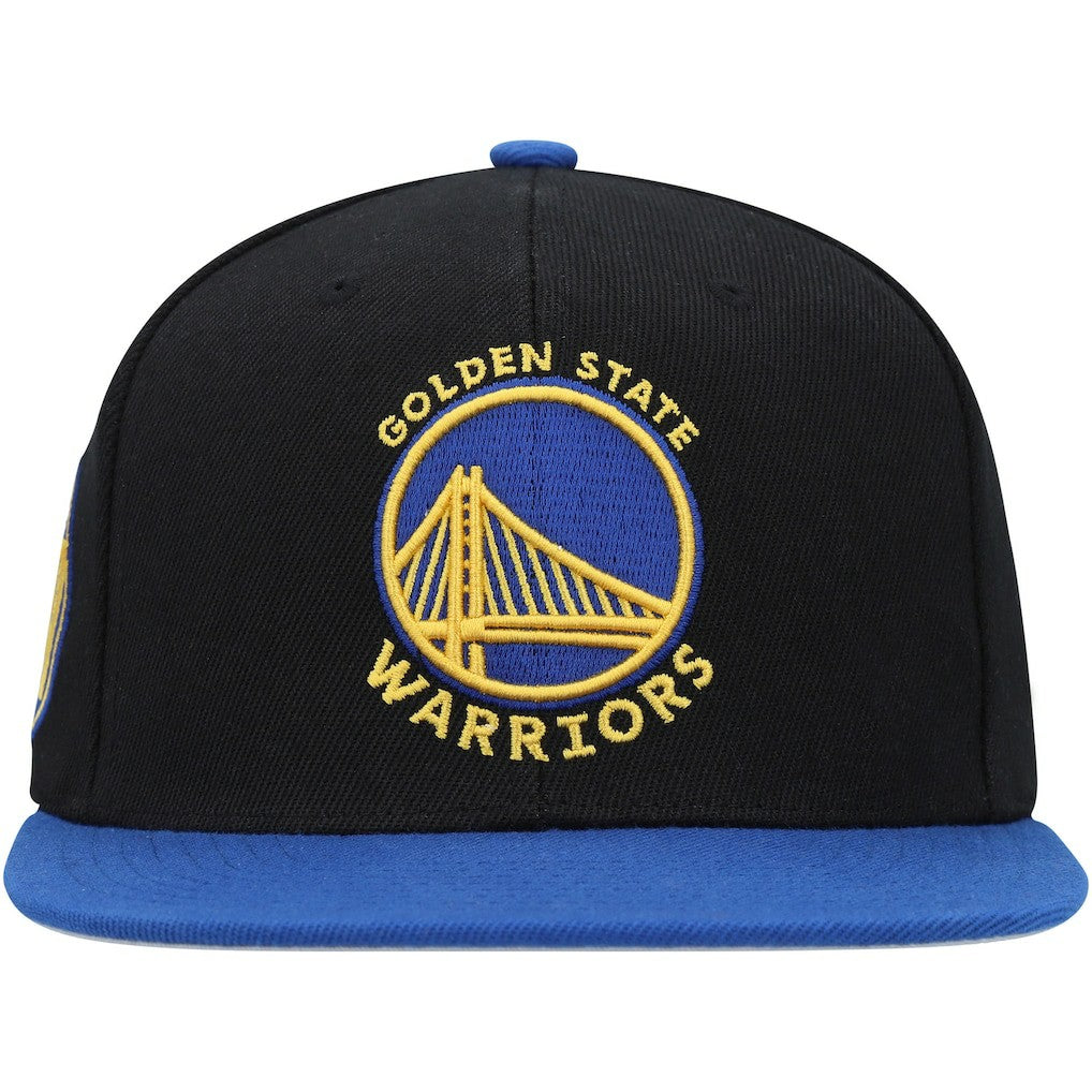 Mitchell & Ness - Golden State Warriors Side Core 2.0 Snapback Hat - Black/Royal