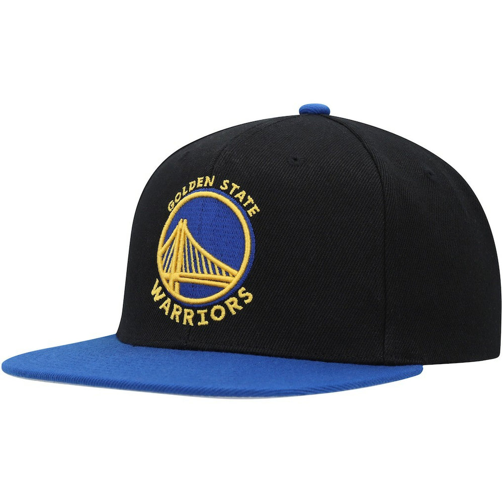 Mitchell & Ness - Golden State Warriors Side Core 2.0 Snapback Hat - Black/Royal