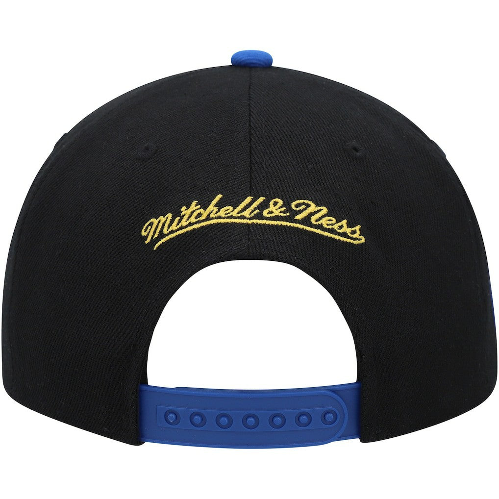 Mitchell & Ness - Golden State Warriors Side Core 2.0 Snapback Hat - Black/Royal