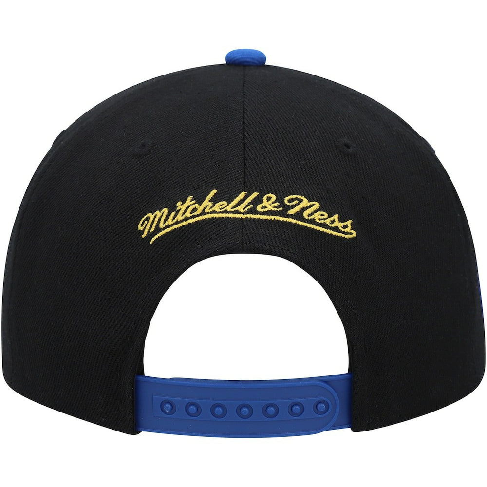 Mitchell & Ness - Golden State Warriors Side Core 2.0 Snapback Hat - Black/Royal