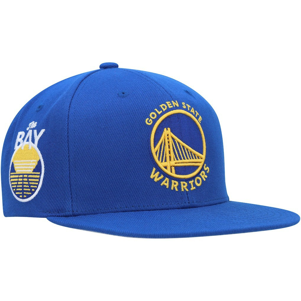 Mitchell & Ness - Golden State Warriors Side Core 2.0 Snapback Hat - Royal