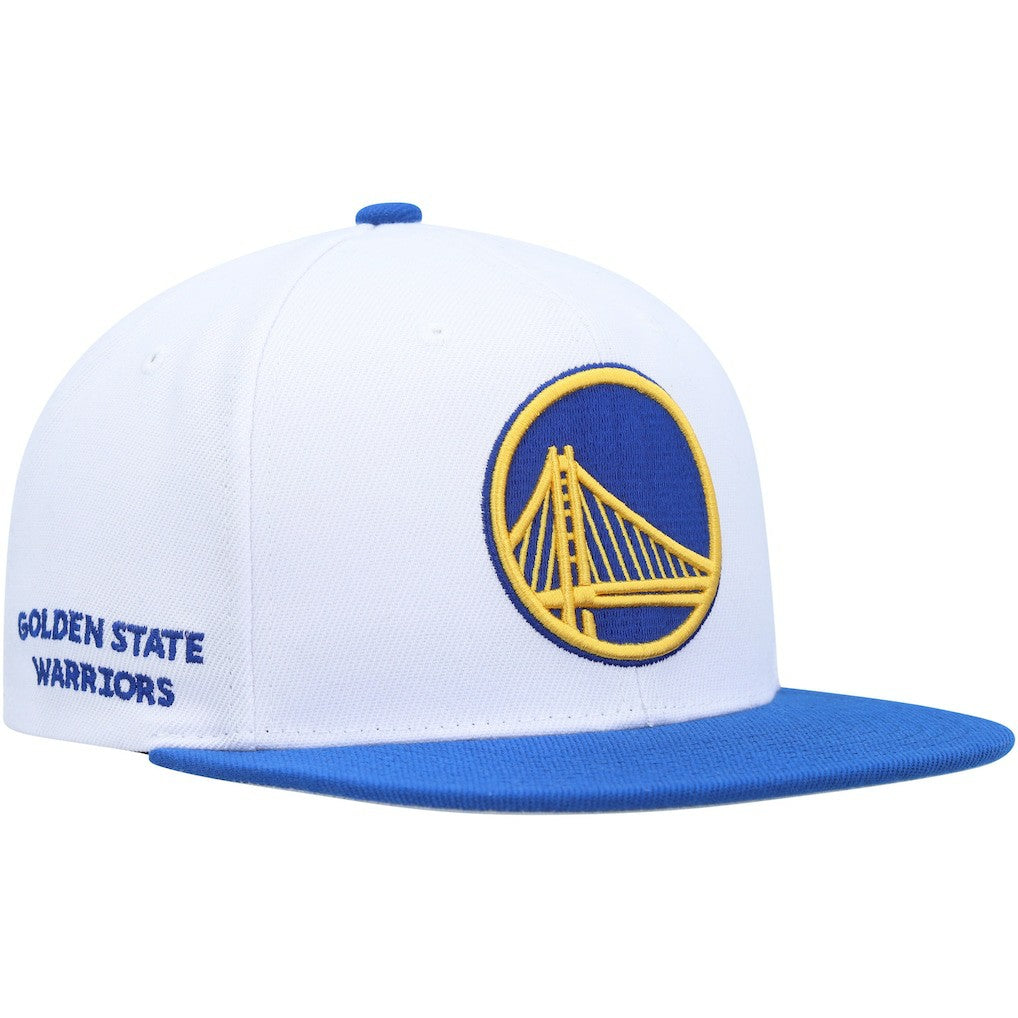 Mitchell & Ness - Golden State Warriors Side Core 2.0 Snapback Hat - White/Royal