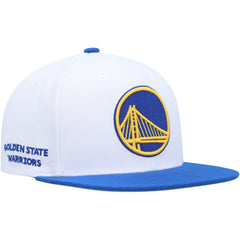 Mitchell & Ness - Golden State Warriors Side Core 2.0 Snapback Hat - White/Royal
