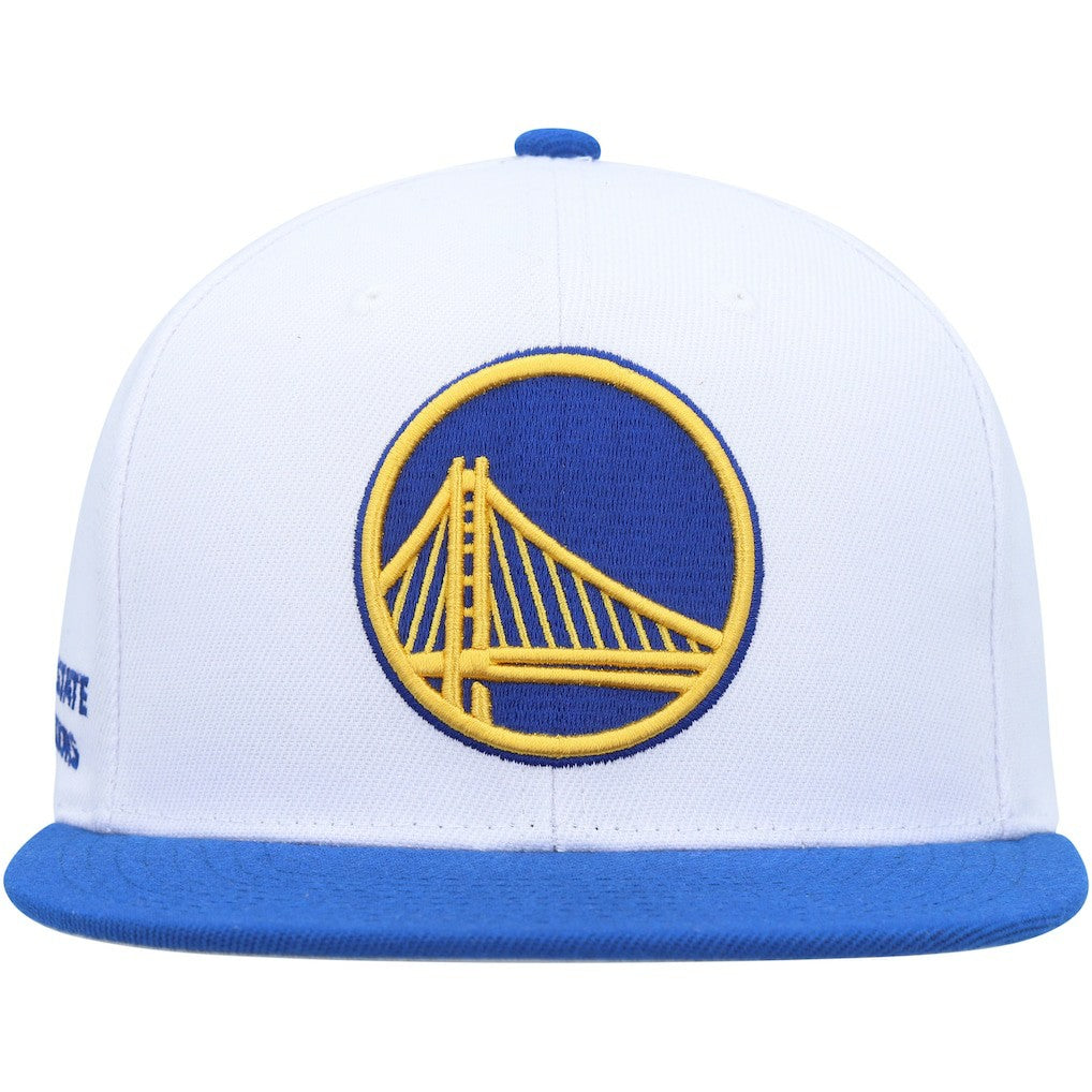 Mitchell & Ness - Golden State Warriors Side Core 2.0 Snapback Hat - White/Royal