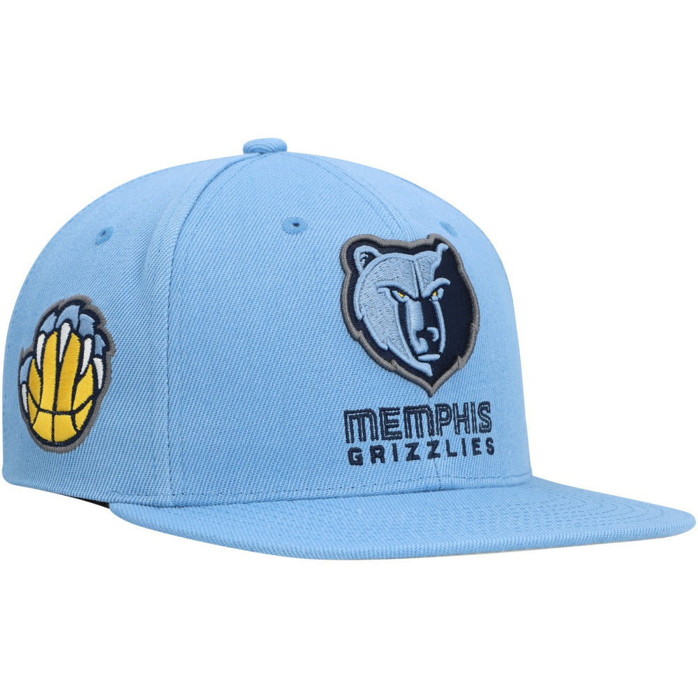 Mitchell & Ness - Memphis Grizzlies Side Core 2.0 Snapback Hat - Light Blue