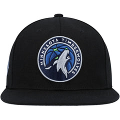 Mitchell & Ness - Minnesota Timberwolves Side Core 2.0 Snapback Hat - Black