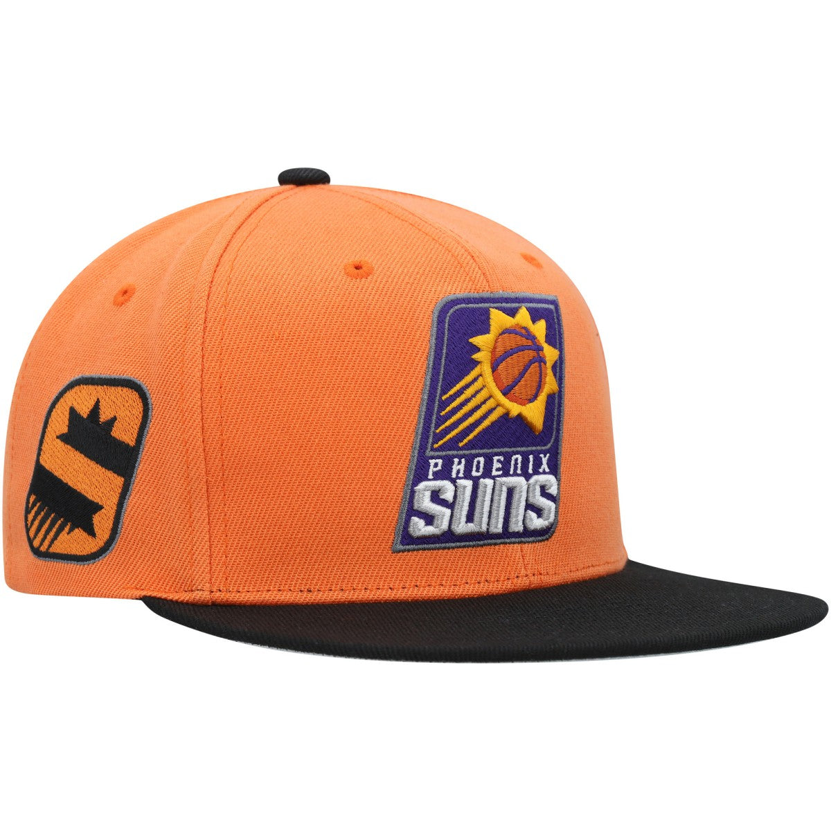 Mitchell & Ness - Phoenix Suns Side Core 2.0 Snapback Hat - Orange/Black