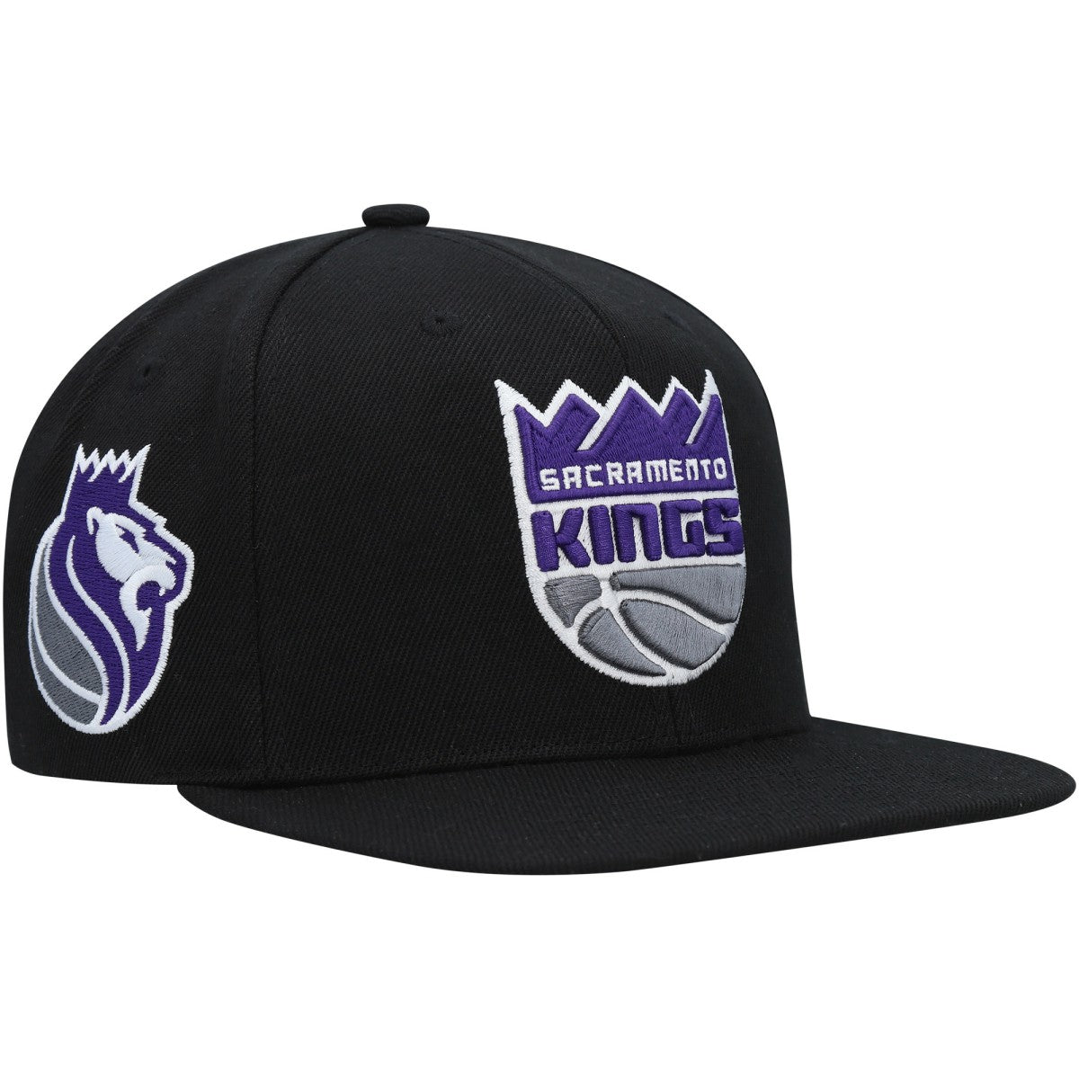Mitchell & Ness - Sacramento Kings Side Core 2.0 Snapback Hat - Black