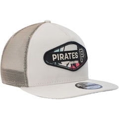 Pittsburgh Pirates New Era Retro Beachin' Patch A-Frame Trucker 9FIFTY Snapback Hat Online
