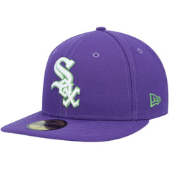 Chicago White Sox New Era Lime Side Patch 59FIFTY Fitted Hat Lifestyle