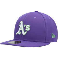 Athletics New Era Lime Side Patch 59FIFTY Fitted Hat Lifestyle
