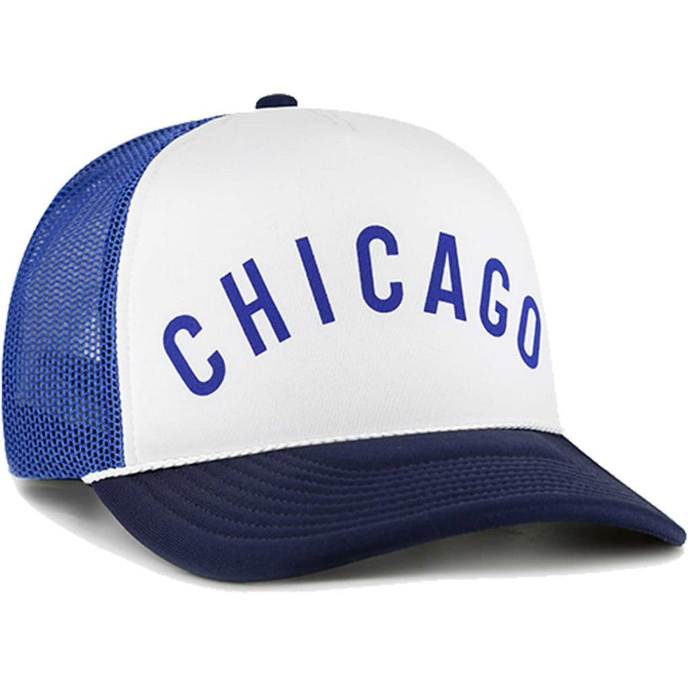 Chicago Cubs '47 Foam Front Script Trucker Snapback Hat Sale