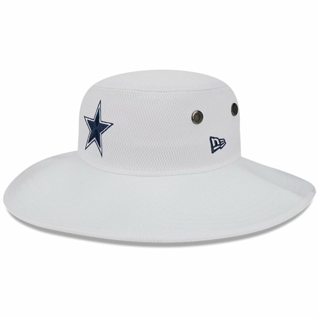 Dallas Cowboys New Era 2023 NFL Training Camp Panama Bucket Hat White - NFL