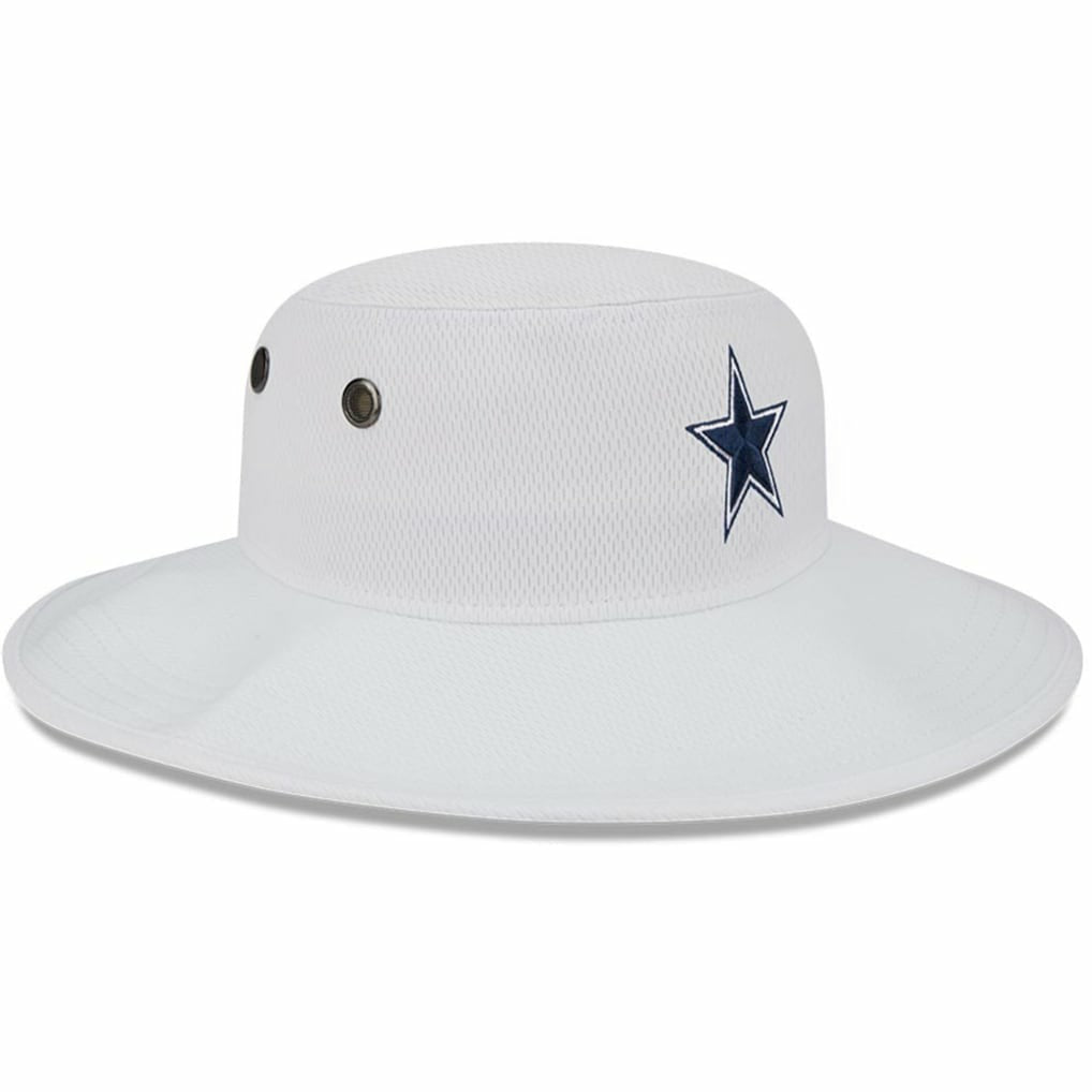 Dallas Cowboys New Era 2023 NFL Training Camp Panama Bucket Hat White - NFL