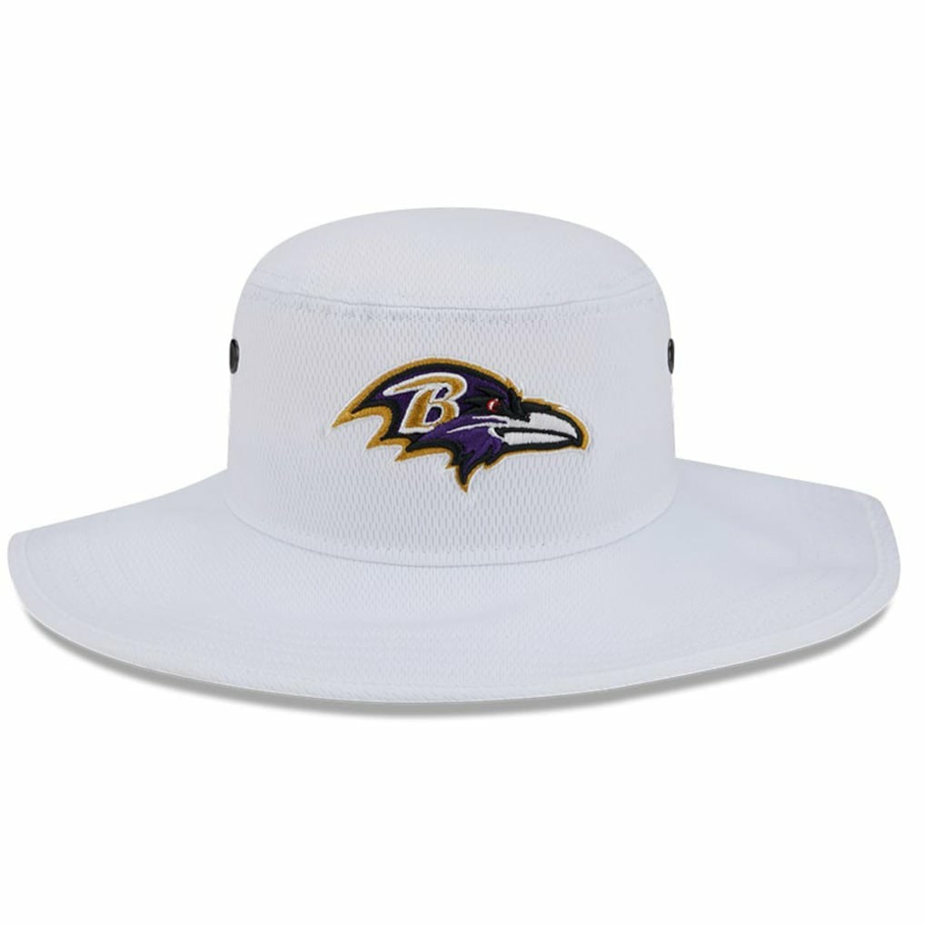 Baltimore Ravens New Era 2023 NFL Training Camp Panama Bucket Hat White - NFL