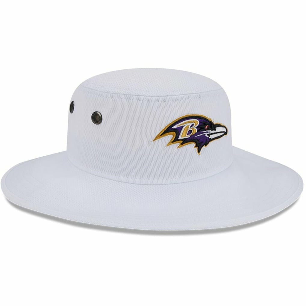 Baltimore Ravens New Era 2023 NFL Training Camp Panama Bucket Hat White - NFL