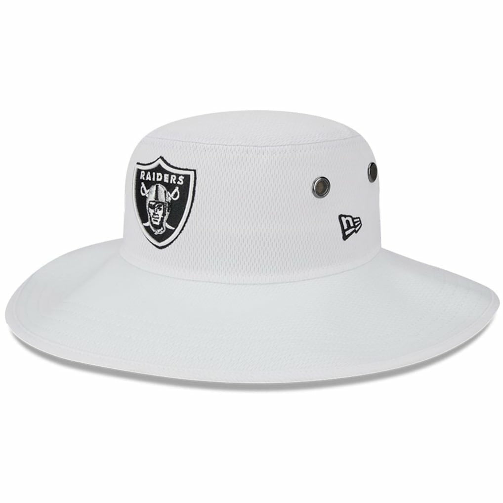 Las Vegas Raiders New Era 2023 NFL Training Camp Panama Bucket Hat White - NFL