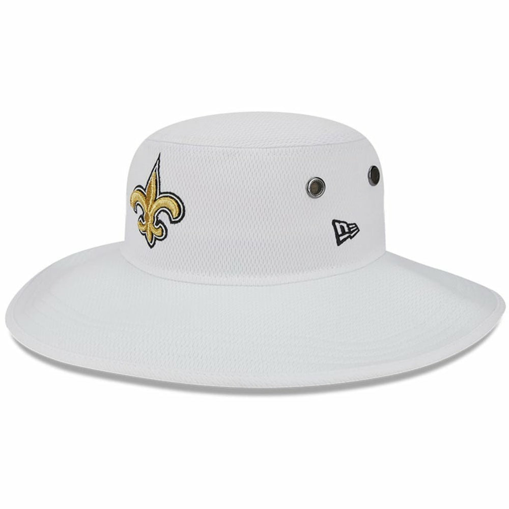 New Orleans Saints New Era 2023 NFL Training Camp Panama Bucket Hat White - NFL