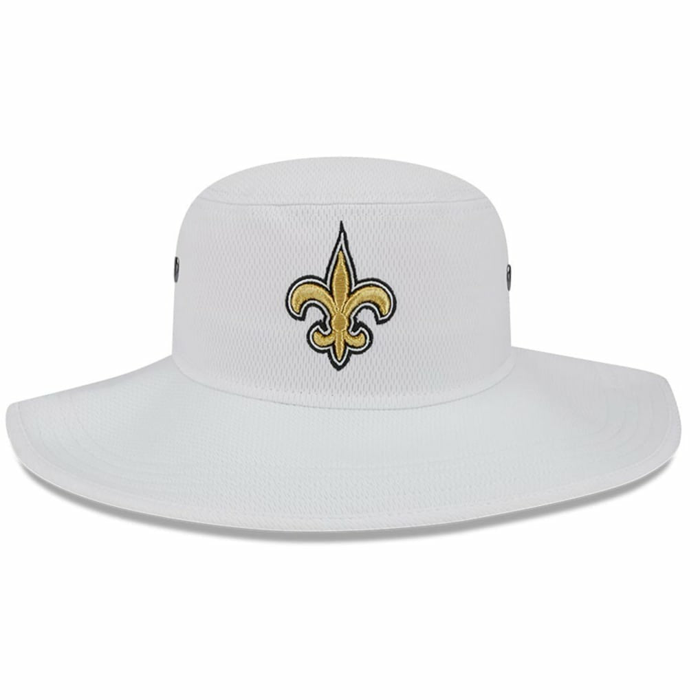 New Orleans Saints New Era 2023 NFL Training Camp Panama Bucket Hat White - NFL