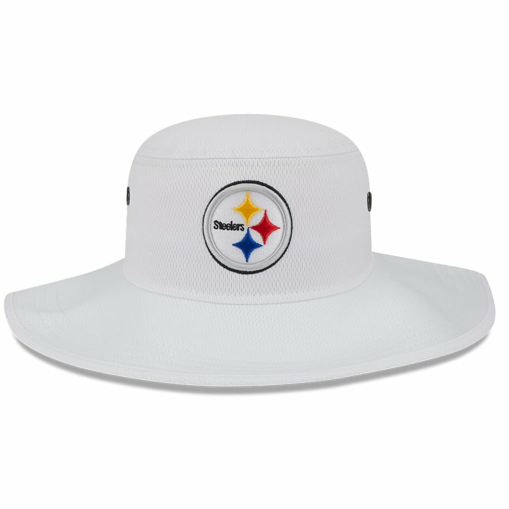 Pittsburgh Steelers New Era 2023 NFL Training Camp Panama Bucket Hat White - NFL
