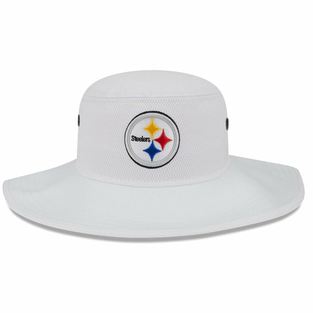 Pittsburgh Steelers New Era 2023 NFL Training Camp Panama Bucket Hat White - NFL