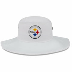Pittsburgh Steelers New Era 2023 NFL Training Camp Panama Bucket Hat White - NFL