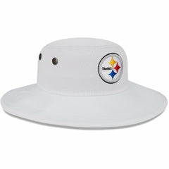 Pittsburgh Steelers New Era 2023 NFL Training Camp Panama Bucket Hat White - NFL