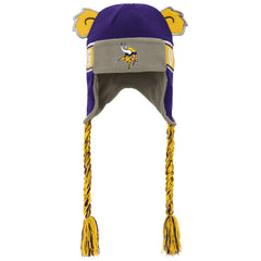 Minnesota Vikings Youth Wordmark Ears Trooper Knit Hat Purple - NFL
