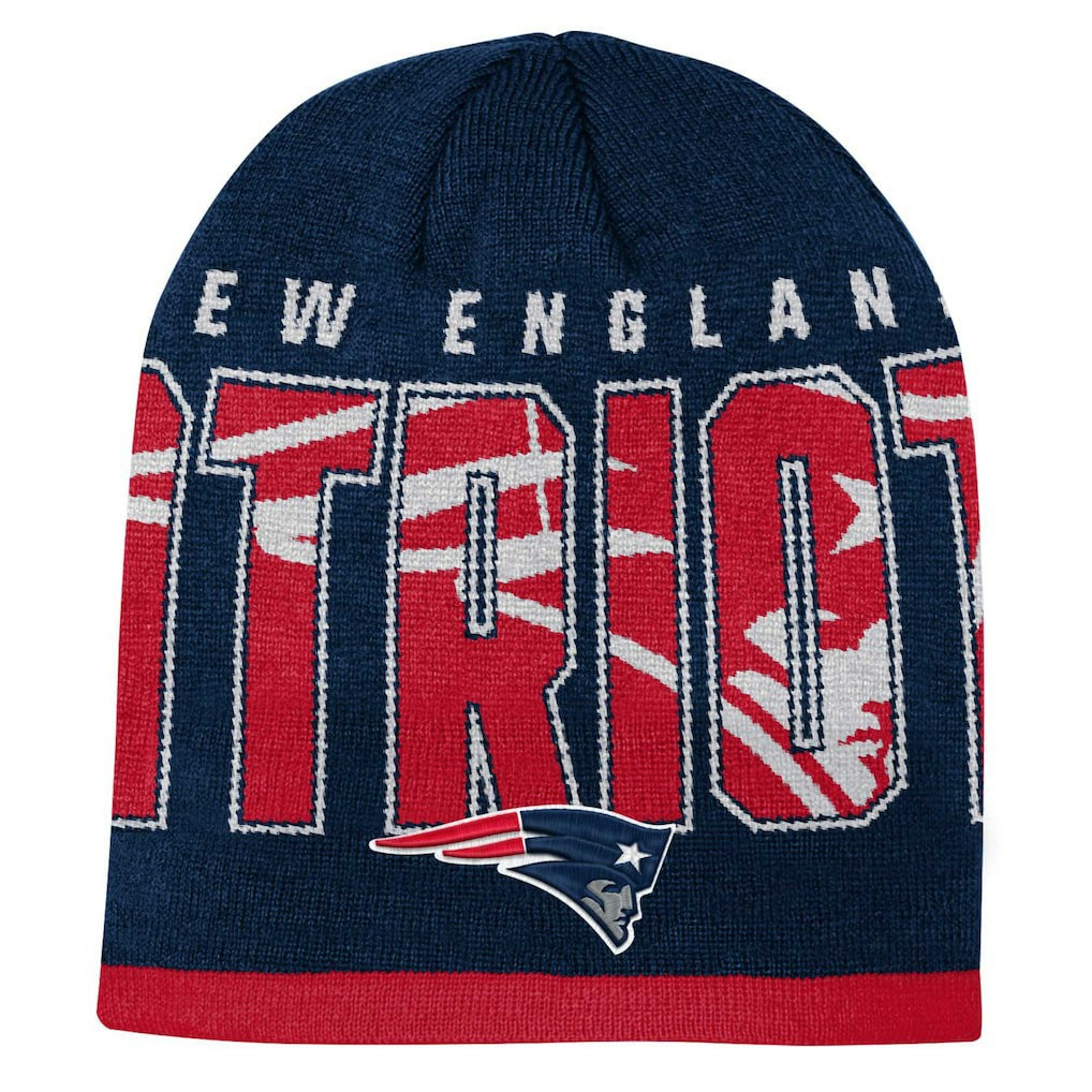 New England Patriots Youth Legacy Beanie Navy - NFL