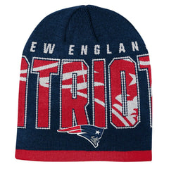 New England Patriots Youth Legacy Beanie Navy - NFL